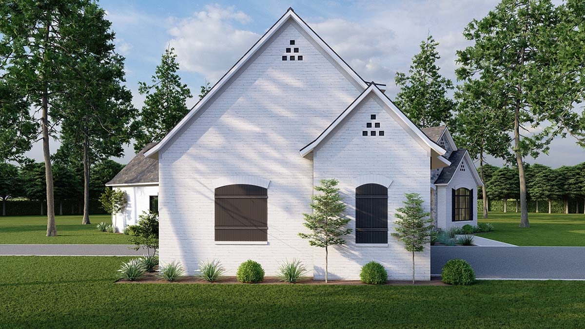 Bungalow, Craftsman, European, French Country, Southern Plan with 2826 Sq. Ft., 3 Bedrooms, 3 Bathrooms, 1 Car Garage Picture 3