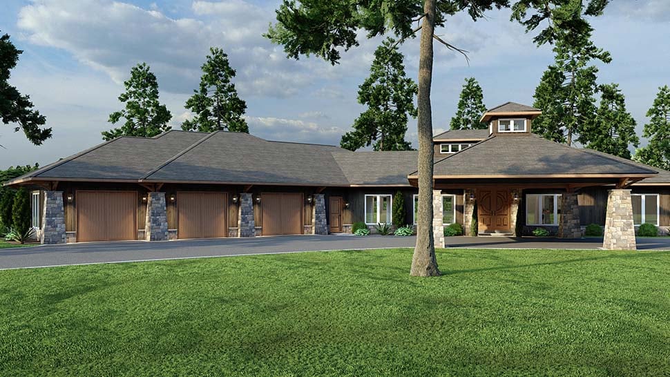 Contemporary, Prairie, Tuscan Plan with 3638 Sq. Ft., 4 Bedrooms, 3 Bathrooms, 3 Car Garage Picture 11
