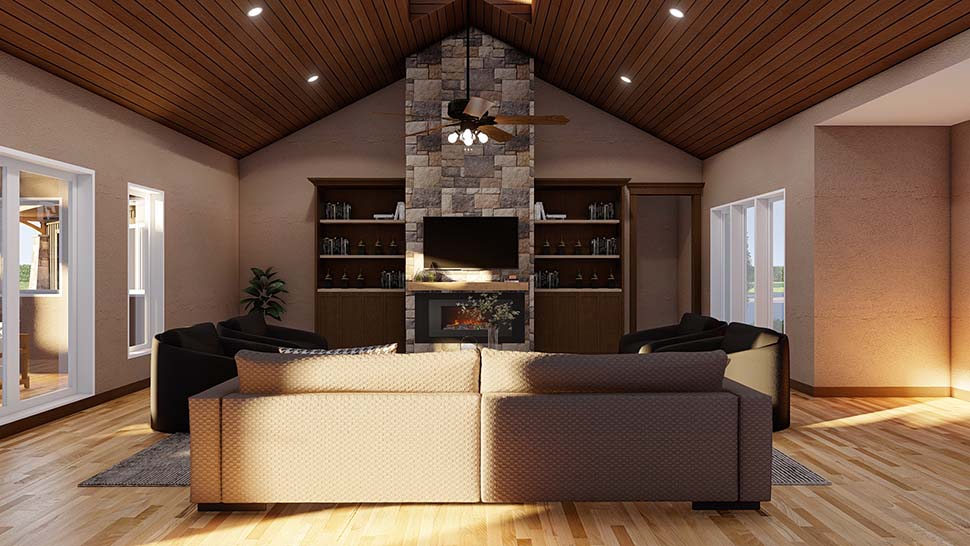 Contemporary, Prairie, Tuscan Plan with 3638 Sq. Ft., 4 Bedrooms, 3 Bathrooms, 3 Car Garage Picture 13