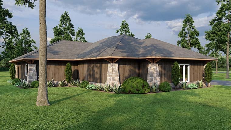 Contemporary, Prairie, Tuscan Plan with 3638 Sq. Ft., 4 Bedrooms, 3 Bathrooms, 3 Car Garage Picture 6