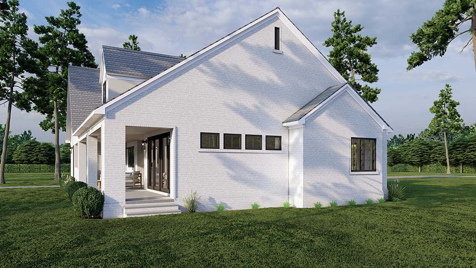 Contemporary, European, French Country Plan with 3299 Sq. Ft., 4 Bedrooms, 4 Bathrooms, 2 Car Garage Picture 5