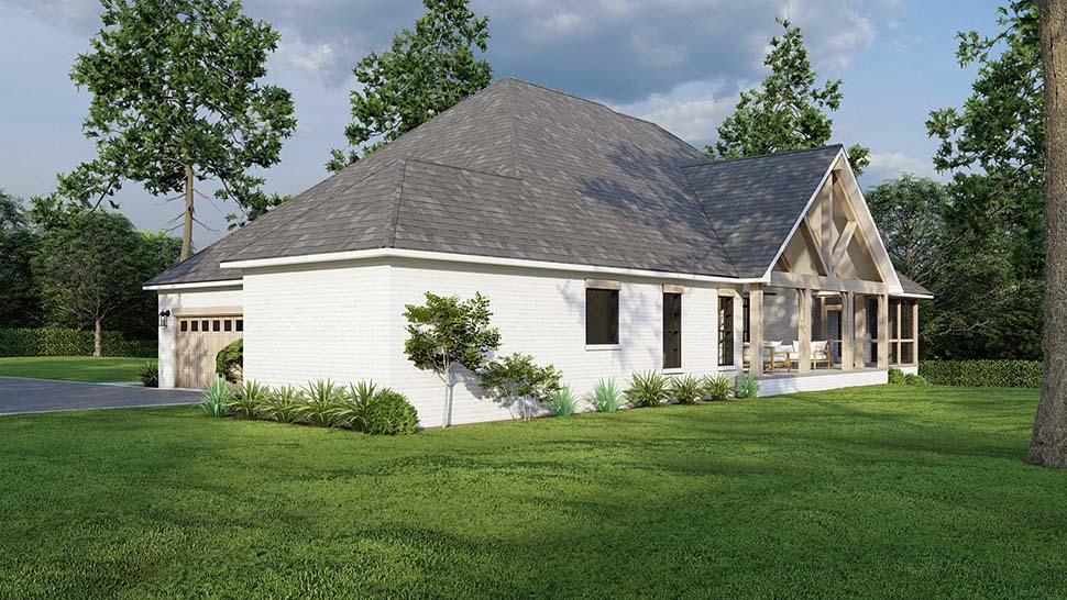 Bungalow, Contemporary, Craftsman, Traditional Plan with 2886 Sq. Ft., 4 Bedrooms, 4 Bathrooms, 2 Car Garage Picture 7