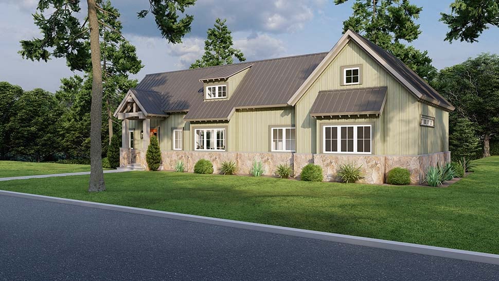 Bungalow, Cabin, Cottage, Craftsman Plan with 1846 Sq. Ft., 2 Bedrooms, 3 Bathrooms Picture 4