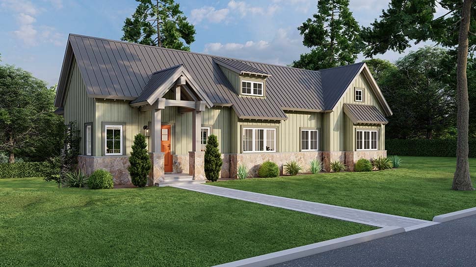 Bungalow, Cabin, Cottage, Craftsman Plan with 1846 Sq. Ft., 2 Bedrooms, 3 Bathrooms Picture 5