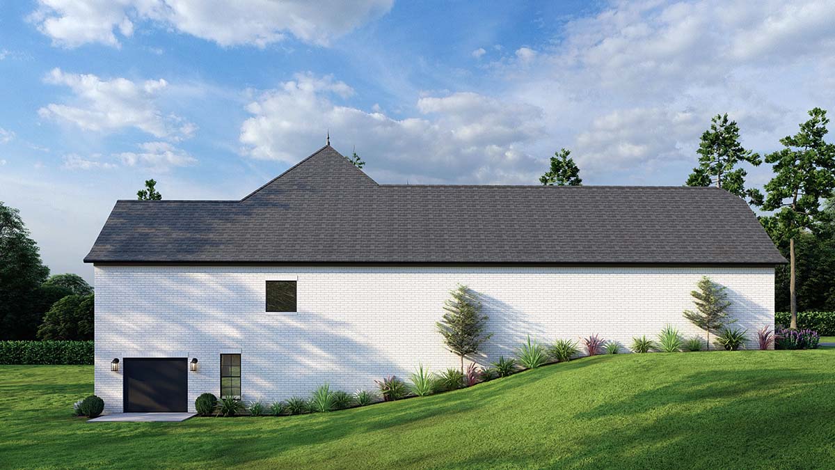 European, French Country, Southern, Traditional Plan with 4118 Sq. Ft., 4 Bedrooms, 4 Bathrooms, 3 Car Garage Picture 3