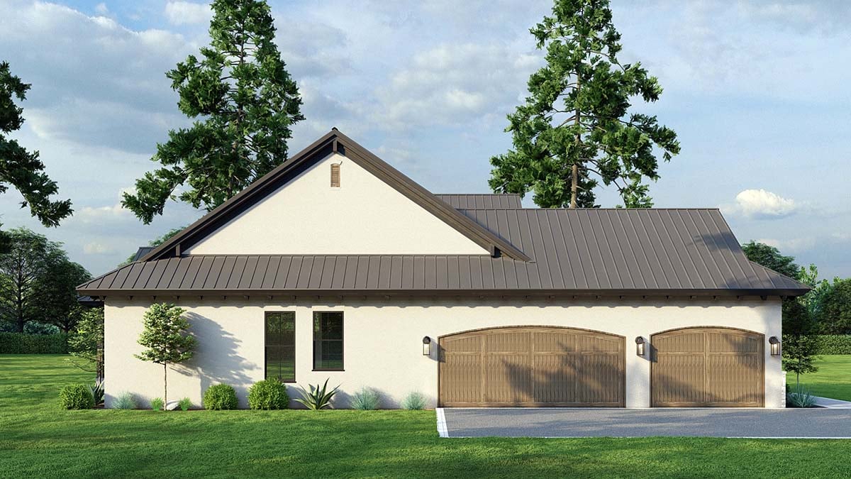 French Country, Mediterranean, Tuscan Plan with 2076 Sq. Ft., 4 Bedrooms, 3 Bathrooms, 3 Car Garage Picture 3