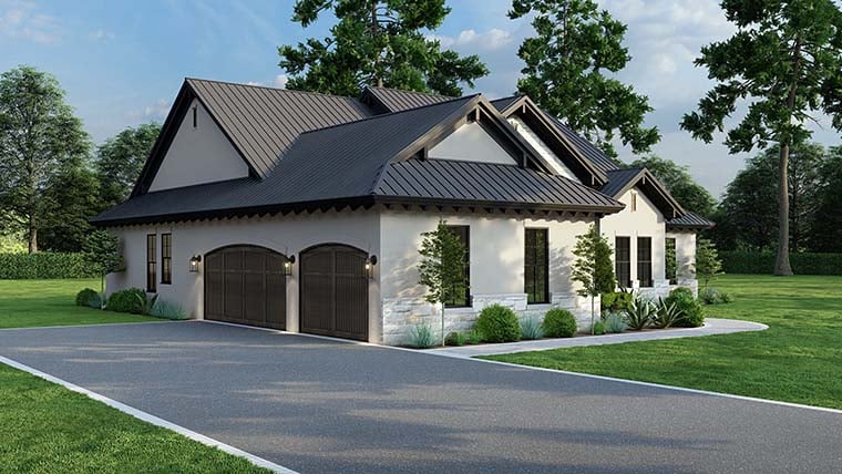 French Country, Mediterranean, Tuscan Plan with 2076 Sq. Ft., 4 Bedrooms, 3 Bathrooms, 3 Car Garage Picture 6