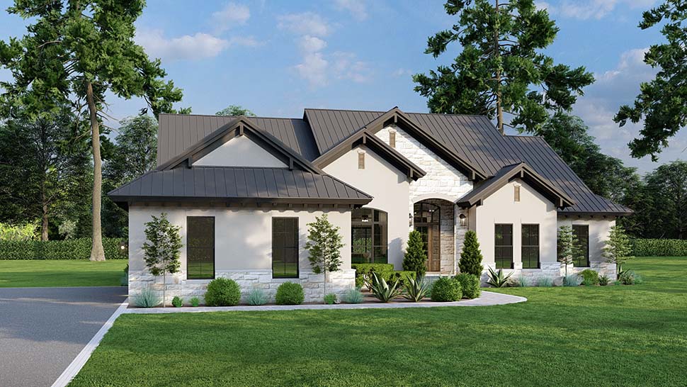 French Country, Mediterranean, Tuscan Plan with 2076 Sq. Ft., 4 Bedrooms, 3 Bathrooms, 3 Car Garage Picture 7