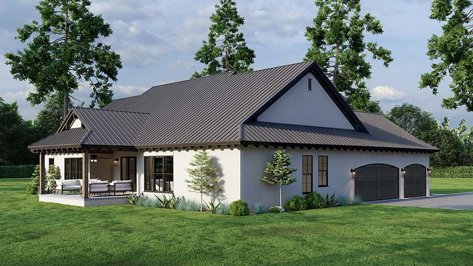 French Country, Mediterranean, Tuscan Plan with 2076 Sq. Ft., 4 Bedrooms, 3 Bathrooms, 3 Car Garage Picture 9