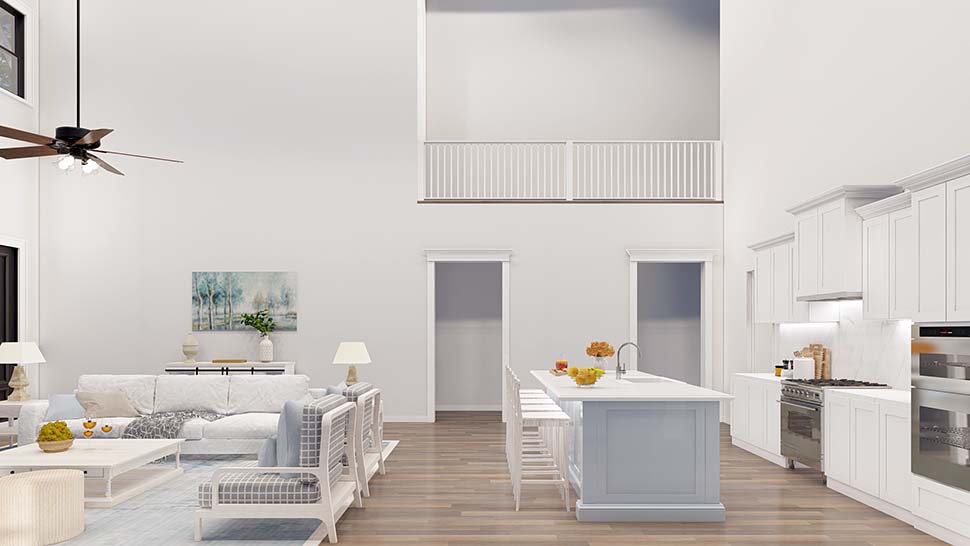 Barndominium, Farmhouse Plan with 3779 Sq. Ft., 5 Bedrooms, 6 Bathrooms, 4 Car Garage Picture 12