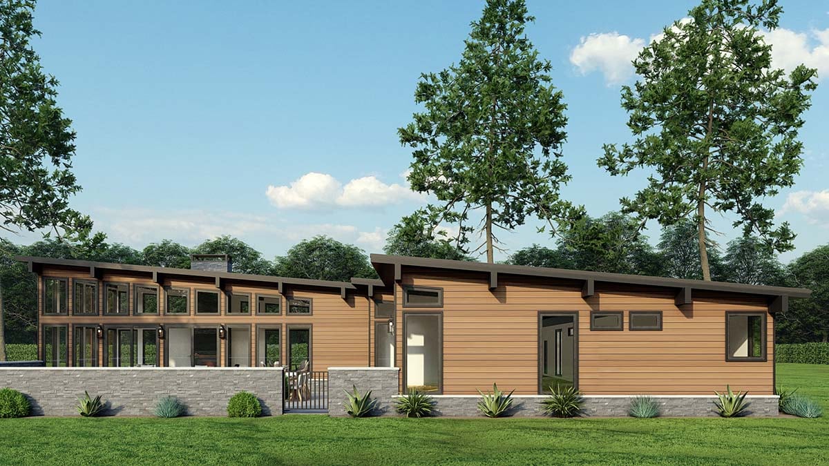 Coastal, Contemporary, Modern Plan with 2480 Sq. Ft., 3 Bedrooms, 3 Bathrooms, 2 Car Garage Picture 2