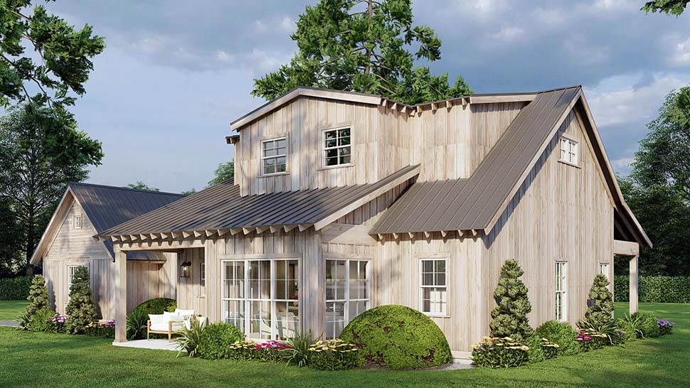 Coastal, Farmhouse Plan with 1873 Sq. Ft., 3 Bedrooms, 4 Bathrooms Picture 7