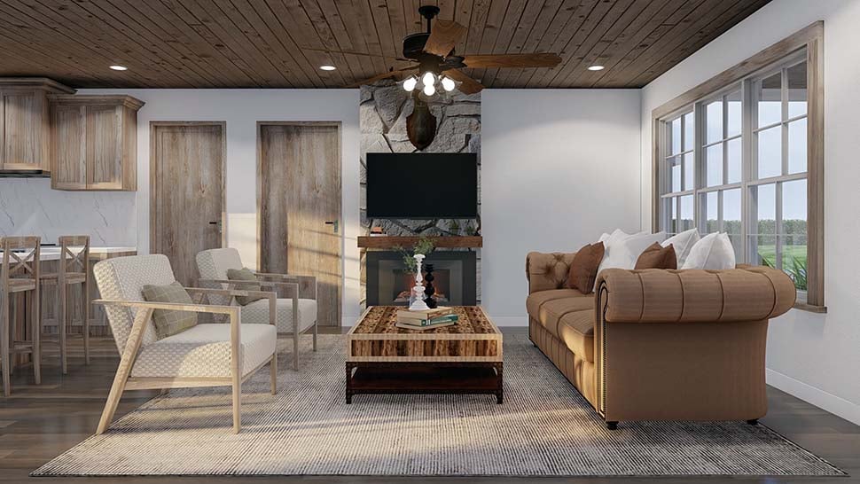 Coastal, Farmhouse Plan with 1873 Sq. Ft., 3 Bedrooms, 4 Bathrooms Picture 8