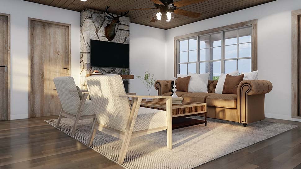 Coastal, Farmhouse Plan with 1873 Sq. Ft., 3 Bedrooms, 4 Bathrooms Picture 9