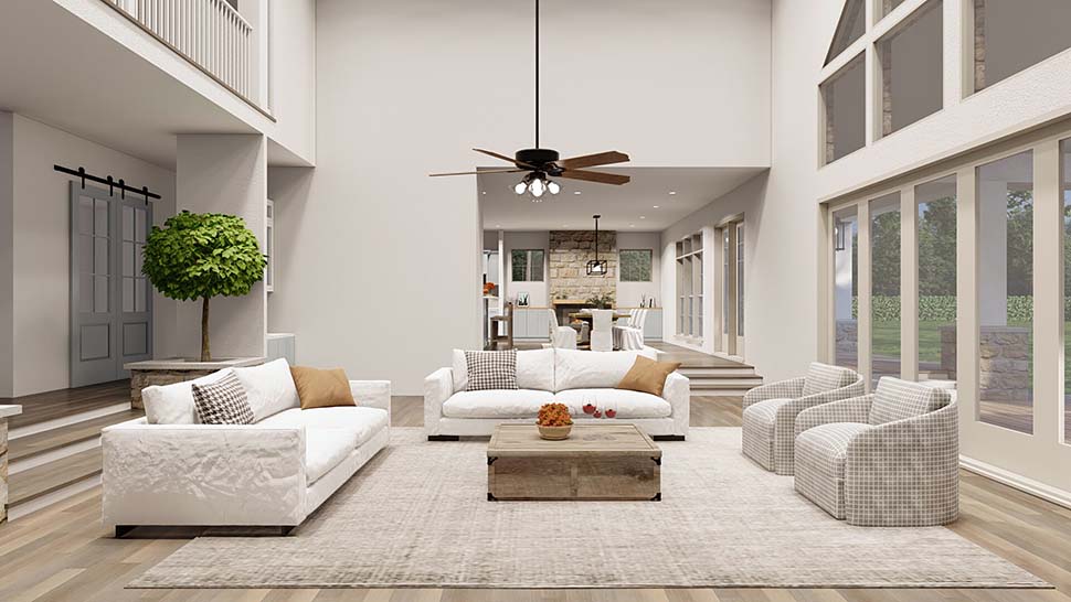 Country, Farmhouse Plan with 5178 Sq. Ft., 4 Bedrooms, 5 Bathrooms, 3 Car Garage Picture 13