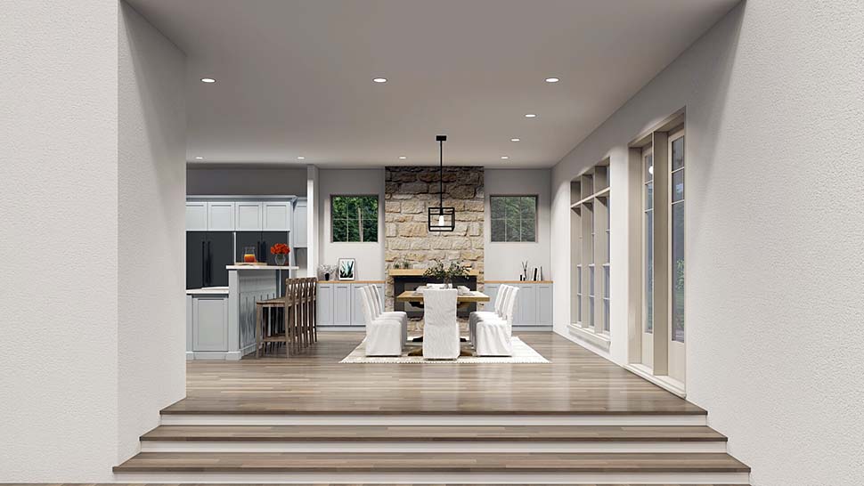 Country, Farmhouse Plan with 5178 Sq. Ft., 4 Bedrooms, 5 Bathrooms, 3 Car Garage Picture 8