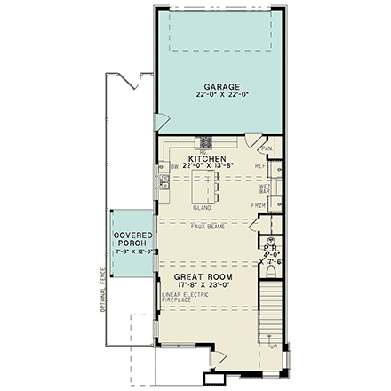 Contemporary, Modern House Plan 82774 with 3 Beds, 5 Baths, 2 Car Garage First Level Plan