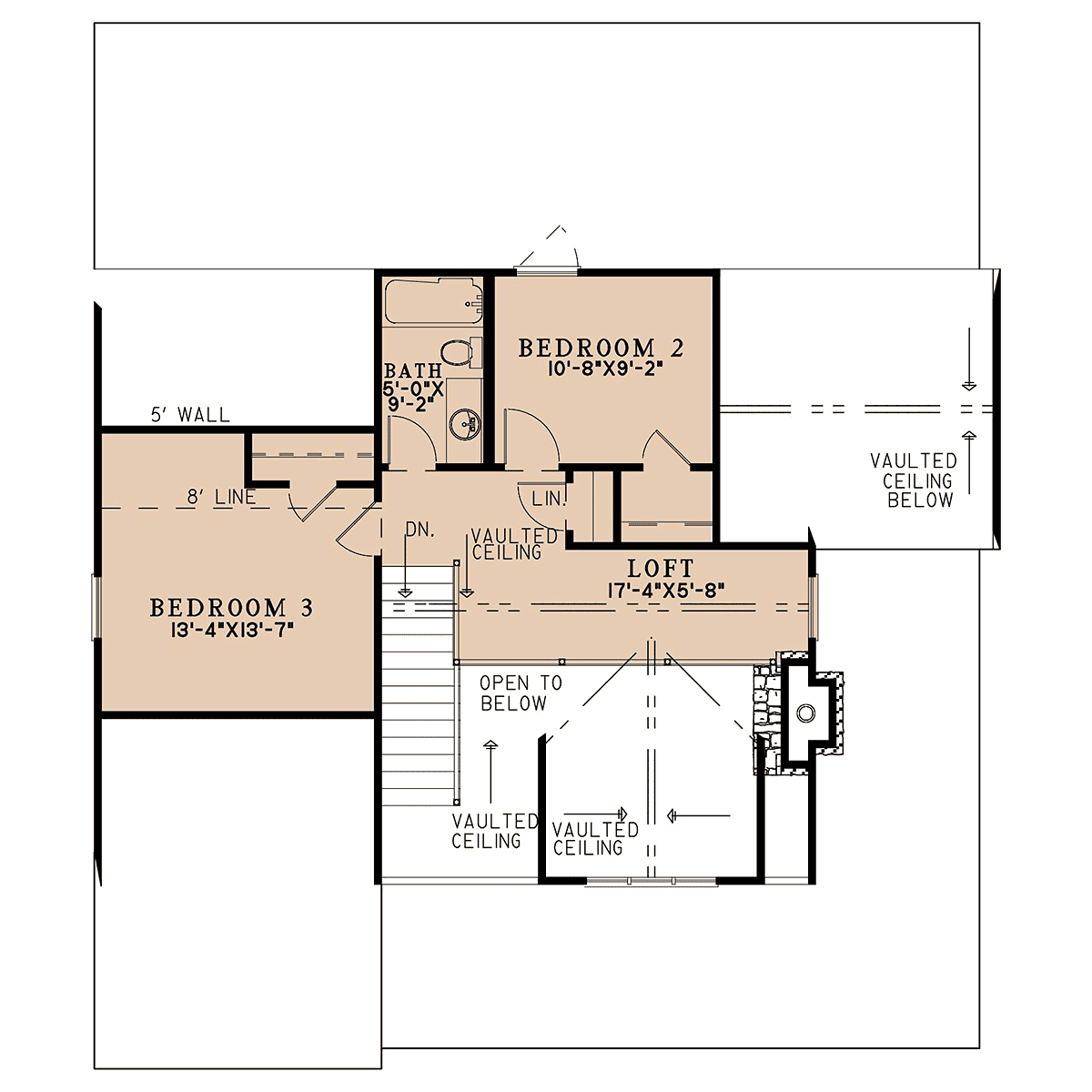 House Plan 82775 - Country Style with 1836 Sq Ft, 3 Bed, 2 Bath,