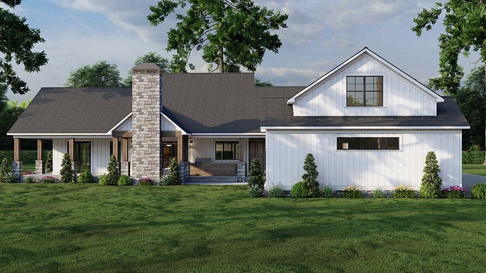 House Plan 82777 - Traditional Style with 2564 Sq Ft, 3 Bed, 3 Ba