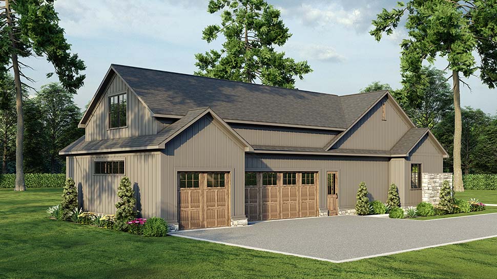 House Plan 82777 - Traditional Style with 2564 Sq Ft, 3 Bed, 3 Ba