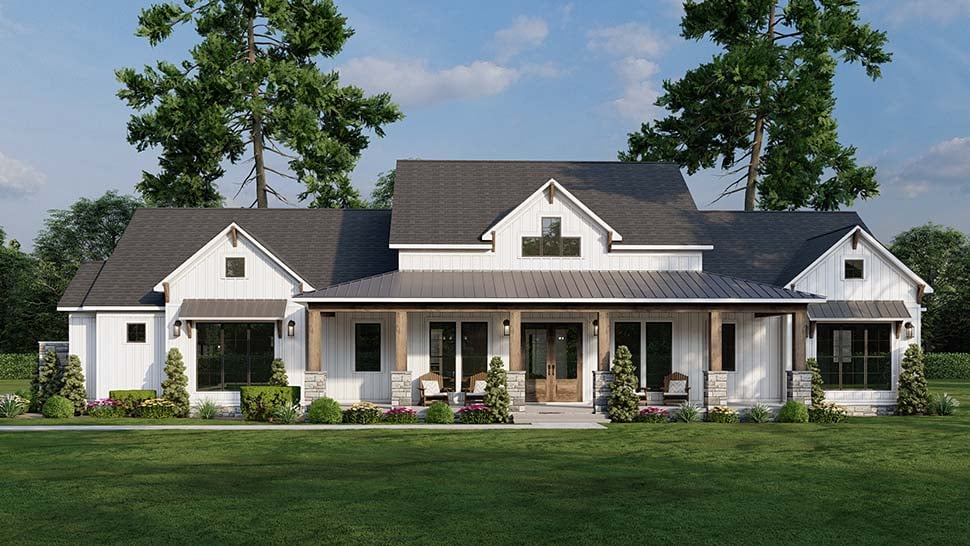 House Plan 82777 - Traditional Style with 2564 Sq Ft, 3 Bed, 3 Ba