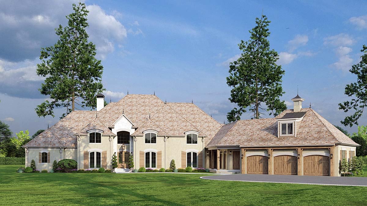 House Plan 82778 - Traditional Style with 4808 Sq Ft, 4 Bed, 3 Ba