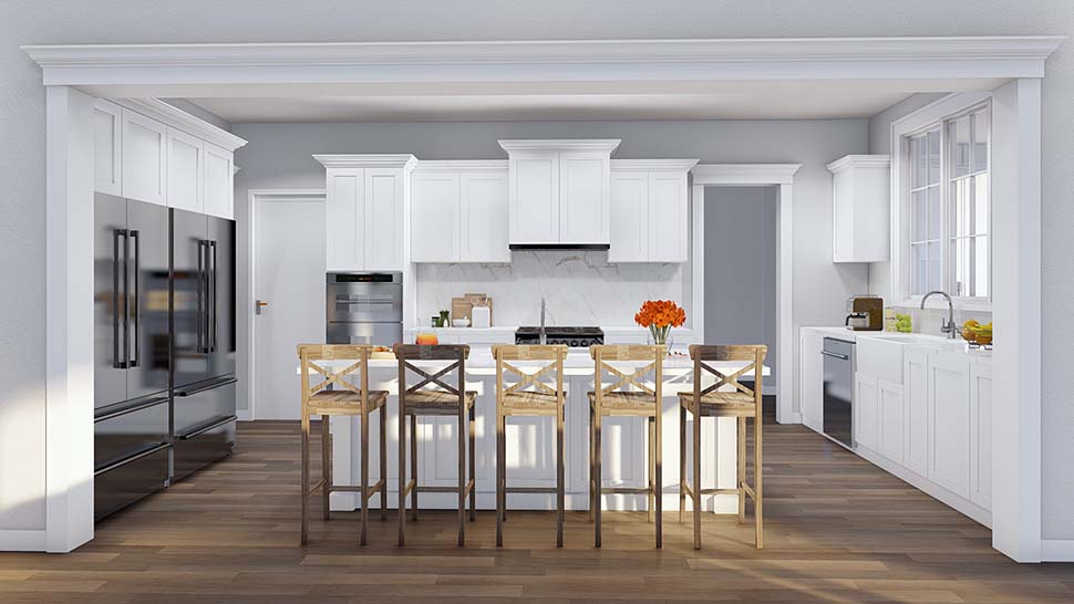 Country, Farmhouse Plan with 2650 Sq. Ft., 3 Bedrooms, 4 Bathrooms, 3 Car Garage Picture 12