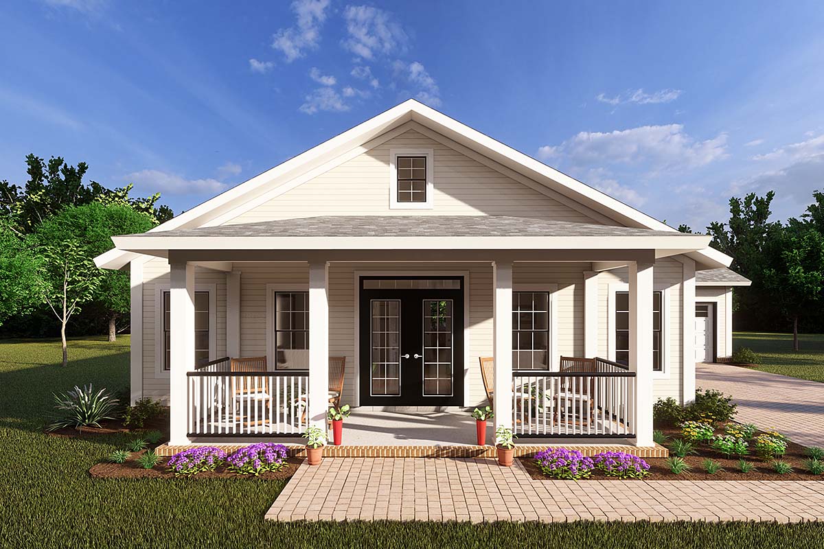 House Plan 82800 - Traditional Style with 1563 Sq Ft, 3 Bed, 2 Ba