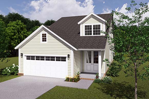 Traditional House Plan 82807 with 3 Beds, 3 Baths, 2 Car Garage Elevation