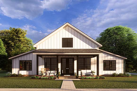 Barndominium, Farmhouse House Plan 82820 with 3 Beds, 2 Baths, 3 Car Garage Elevation