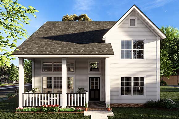 Cottage, Traditional House Plan 82824 with 4 Beds, 3 Baths Elevation