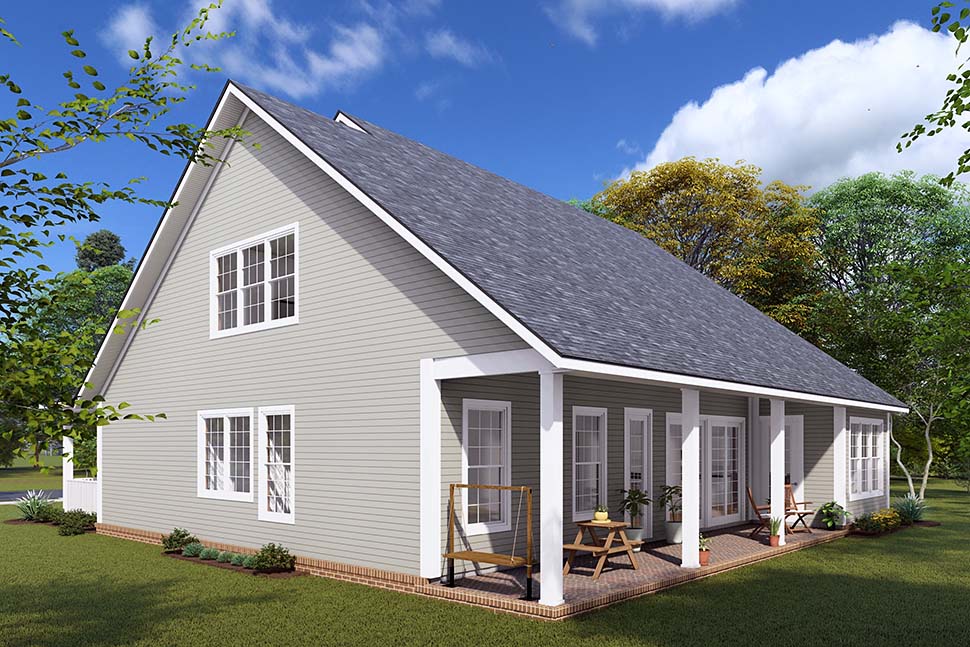 House Plan 82827 - Farmhouse Style with 2992 Sq Ft, 4 Bed, 3 Bath