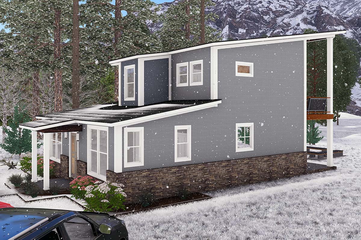 Cabin, Modern Plan with 1562 Sq. Ft., 3 Bedrooms, 2 Bathrooms Picture 2