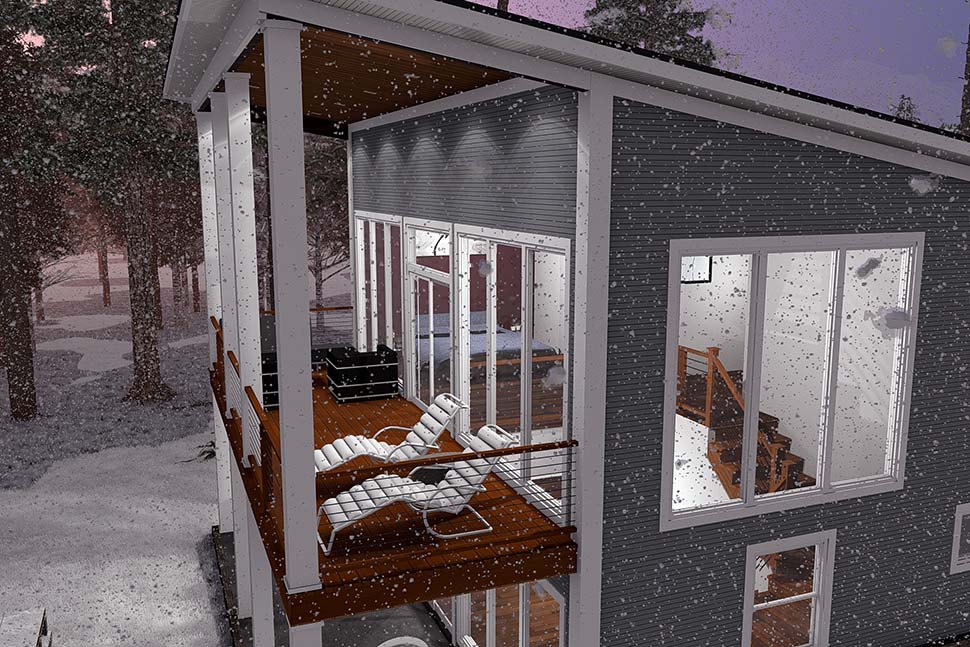 Cabin, Modern Plan with 1562 Sq. Ft., 3 Bedrooms, 2 Bathrooms Picture 7