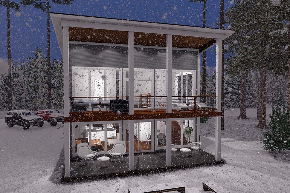 Cabin, Modern Plan with 1562 Sq. Ft., 3 Bedrooms, 2 Bathrooms Picture 8