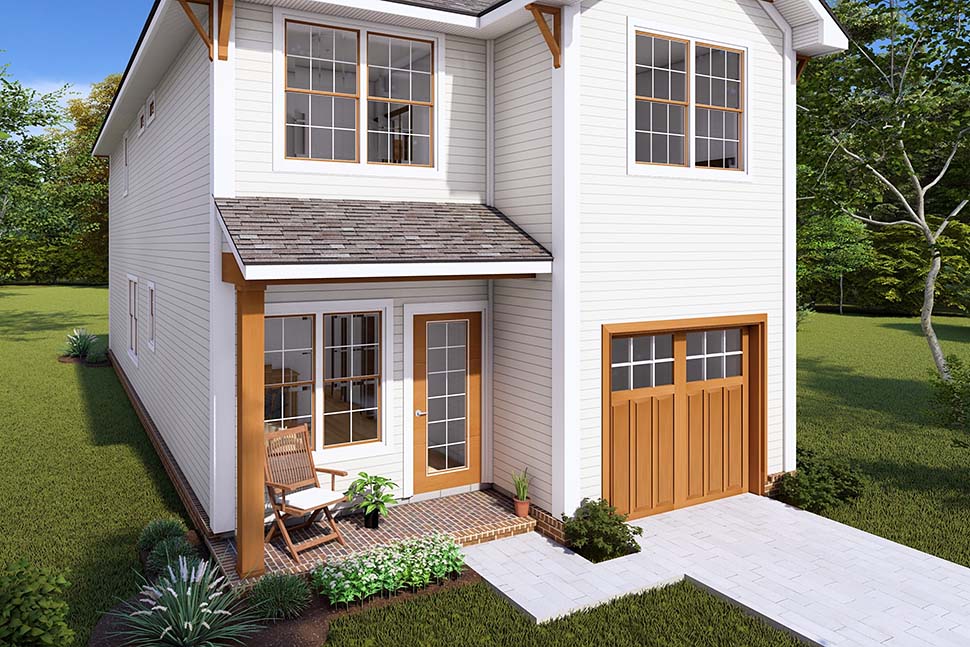 Cottage, Country, Traditional Plan with 1851 Sq. Ft., 3 Bedrooms, 3 Bathrooms, 1 Car Garage Picture 4