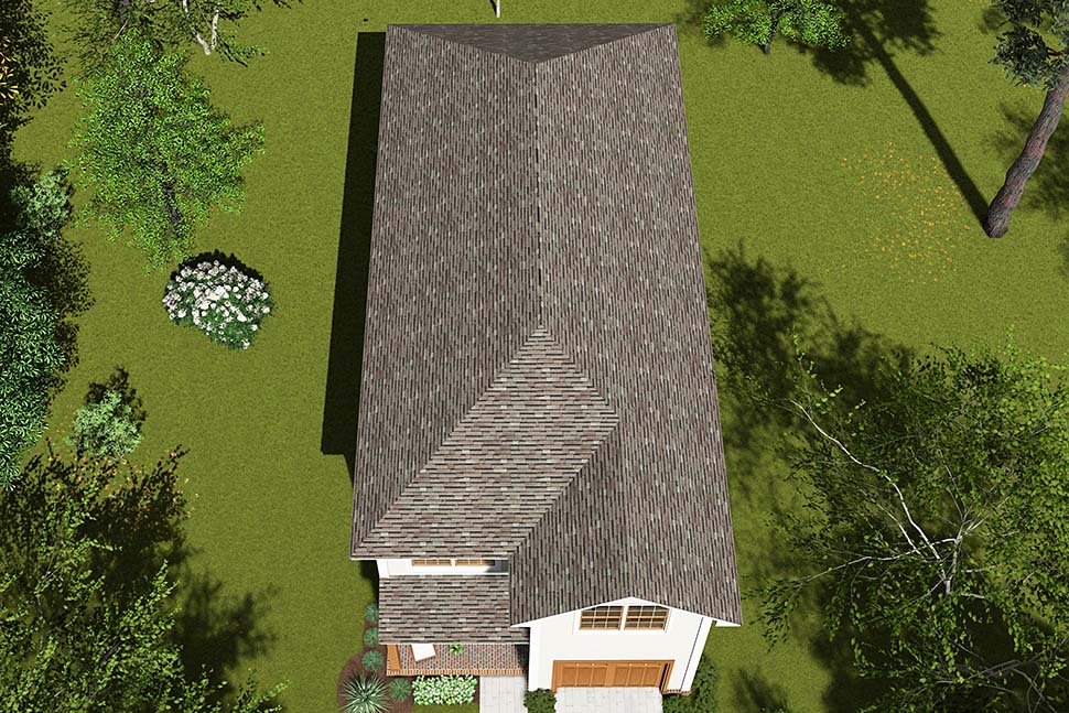 Cottage, Country, Traditional Plan with 1851 Sq. Ft., 3 Bedrooms, 3 Bathrooms, 1 Car Garage Picture 5