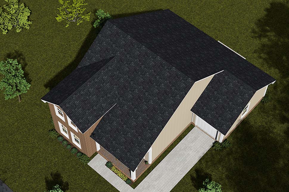 House Plan 82882 - Traditional Style with 1746 Sq Ft, 4 Bed