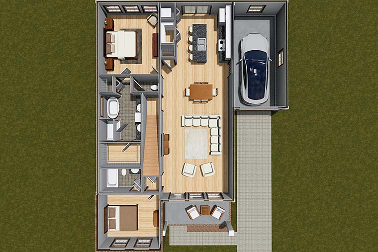 P(プロフご確認お願いします！) House Plan 82882 - Traditional Style with 1746 Sq Ft, 4 Bed