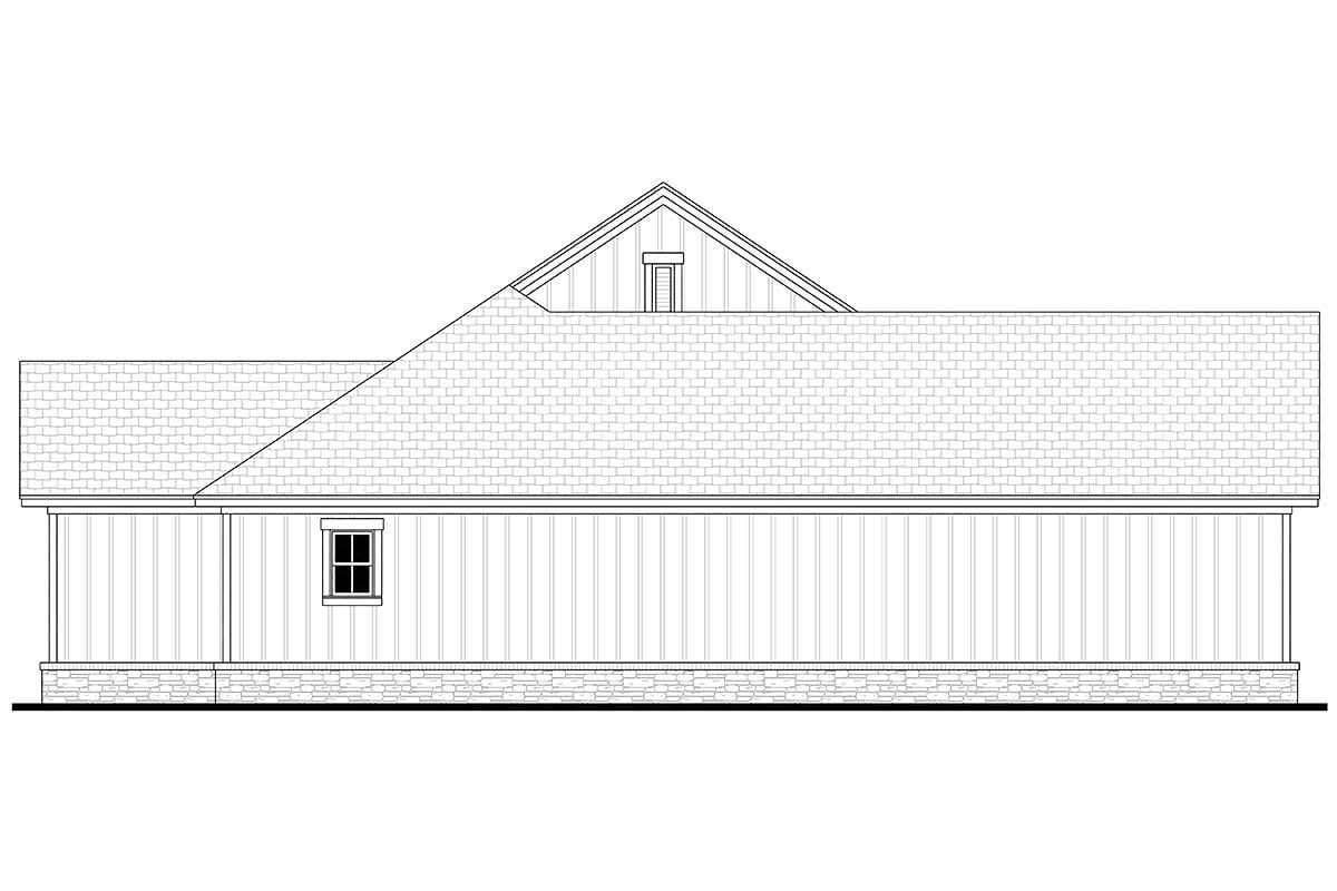 Cottage, Country, Craftsman, Farmhouse, Southern Plan with 1899 Sq. Ft., 4 Bedrooms, 3 Bathrooms, 2 Car Garage Picture 3