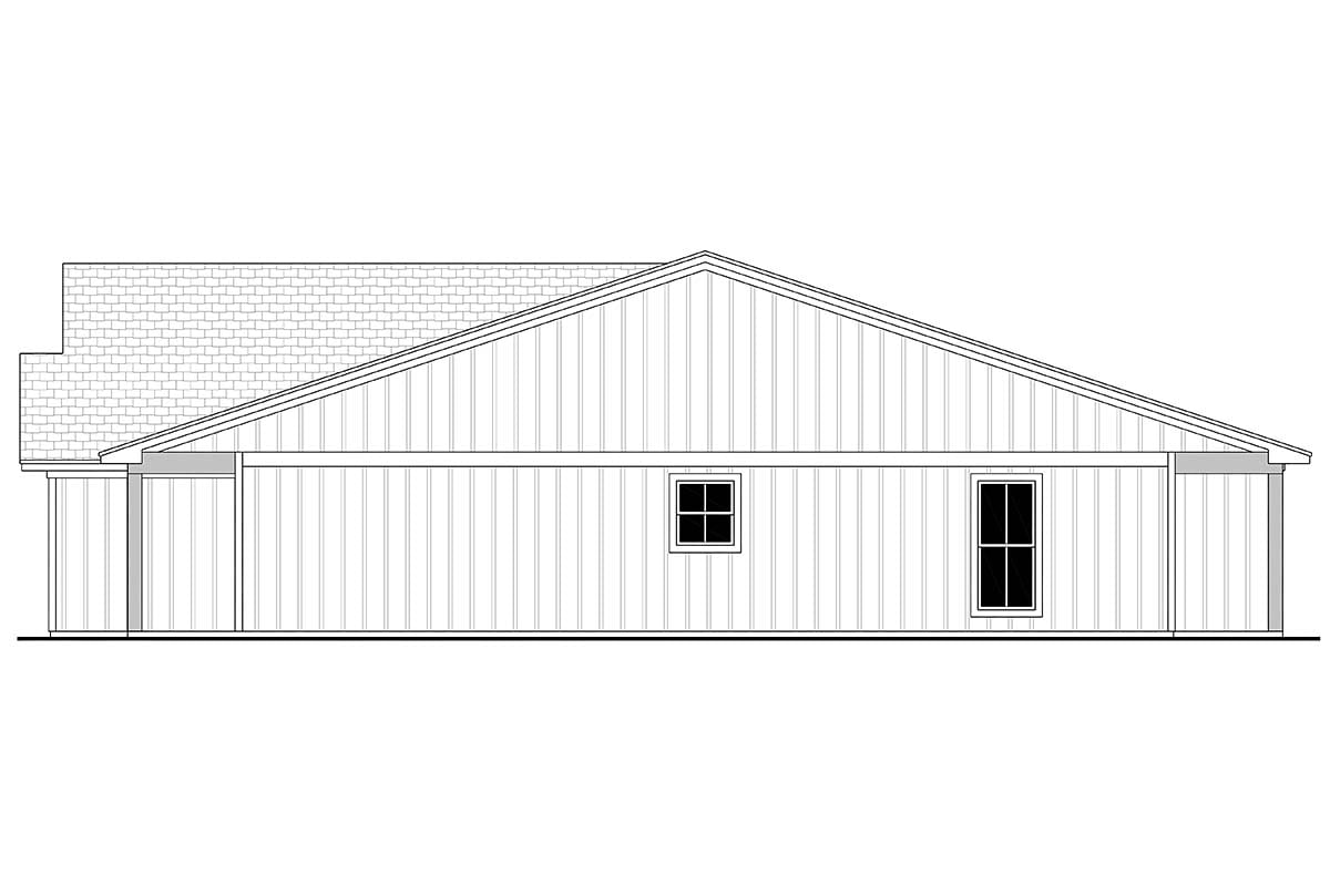 Country, Farmhouse, Traditional Plan with 2196 Sq. Ft., 4 Bedrooms, 4 Bathrooms, 2 Car Garage Picture 2