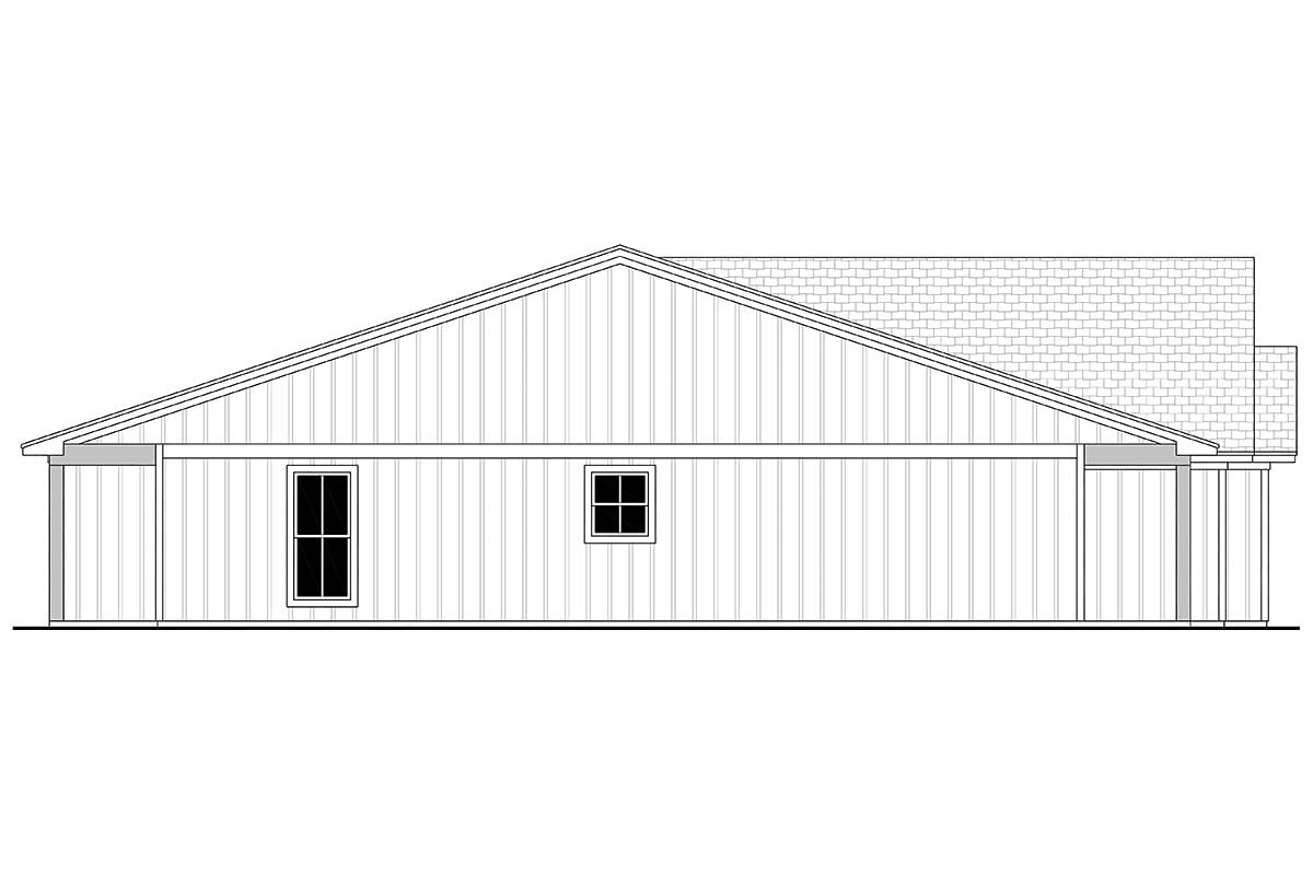 Country, Farmhouse, Traditional Plan with 2196 Sq. Ft., 4 Bedrooms, 4 Bathrooms, 2 Car Garage Picture 3