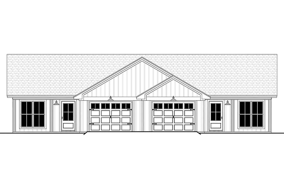 Country, Farmhouse, Traditional Plan with 2196 Sq. Ft., 4 Bedrooms, 4 Bathrooms, 2 Car Garage Picture 4