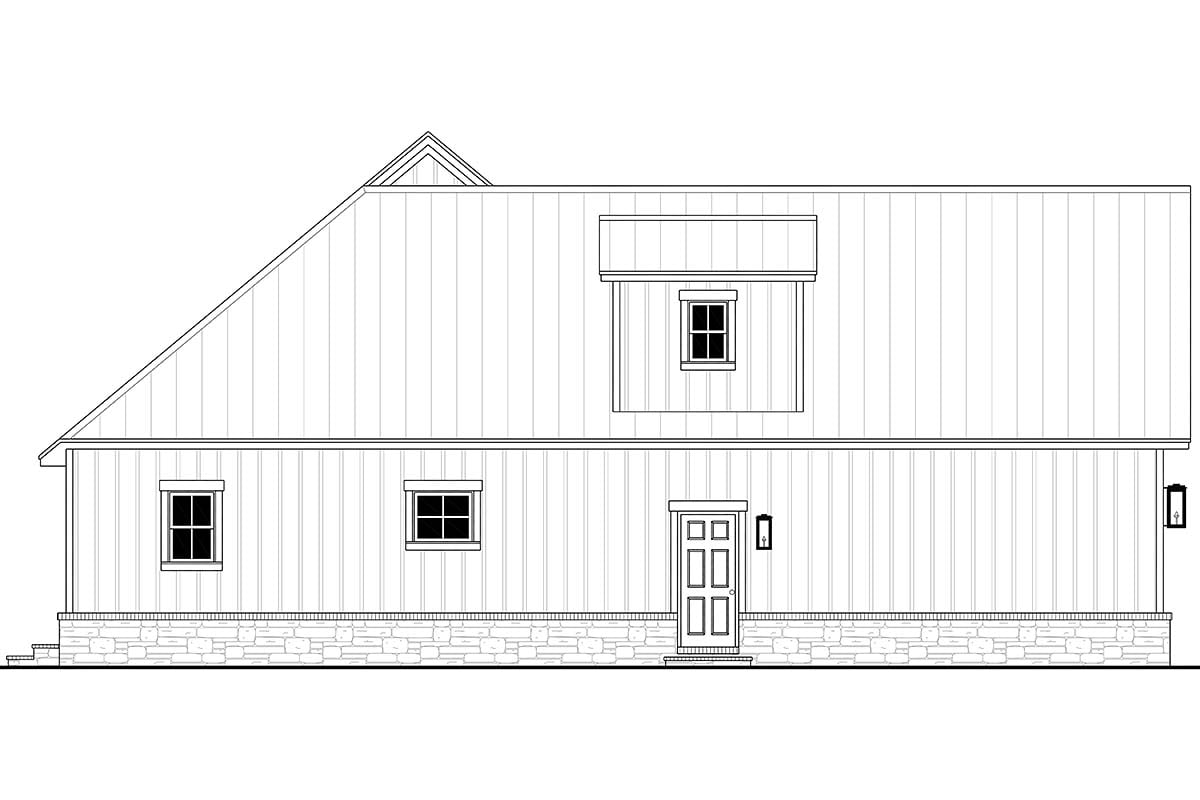 Farmhouse, Traditional Plan with 1793 Sq. Ft., 3 Bedrooms, 3 Bathrooms, 2 Car Garage Picture 3