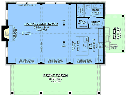 Farmhouse House Plan 82969 First Level Plan