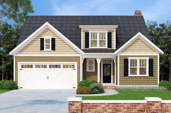Bungalow, Cottage House Plan 83016 with 5 Beds, 3 Baths, 2 Car Garage Elevation