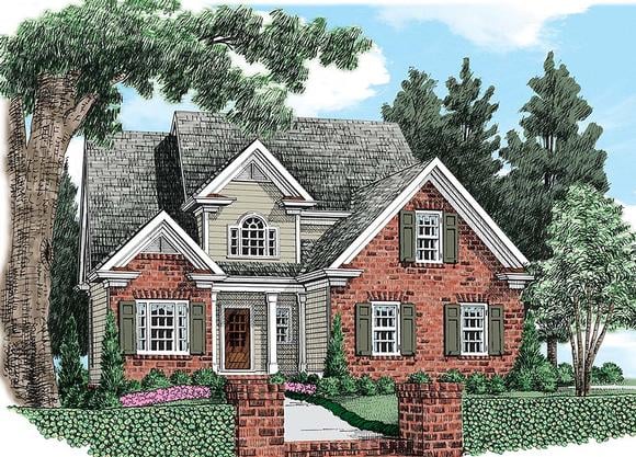 Traditional House Plan 83046 with 3 Beds, 3 Baths, 2 Car Garage Elevation