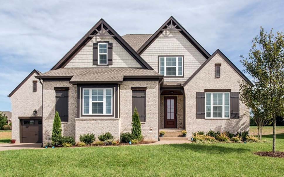 Craftsman, European, Tudor Plan with 3080 Sq. Ft., 4 Bedrooms, 4 Bathrooms, 3 Car Garage Picture 9