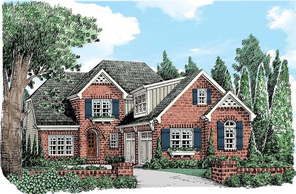 Country, European, French Country, Traditional House Plan 83080 with 3 Beds, 3 Baths, 2 Car Garage Elevation