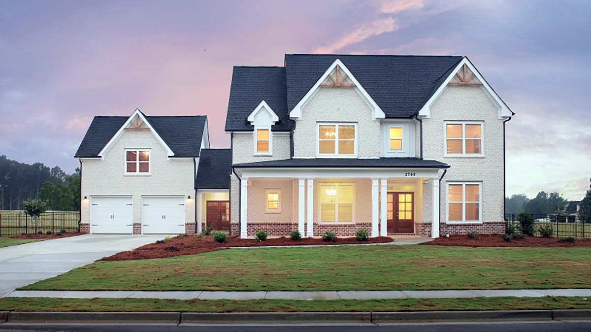 Country, Farmhouse Plan with 3210 Sq. Ft., 5 Bedrooms, 4 Bathrooms, 2 Car Garage Picture 2